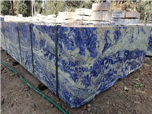 Jingtai Blue Marble Stairs Tiles，Luxury Marble，Backlight