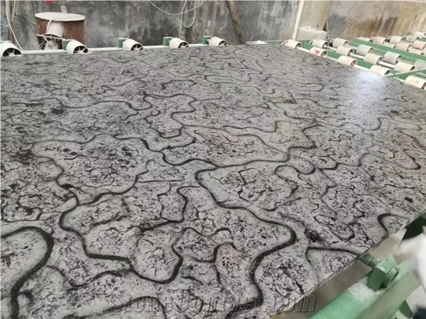 Three Gorges Oracle Marble/Chinese Black Stone/China Slabs&Tiles
