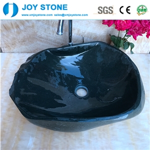 Black River Stone Marble Wash Basin for Bathroom