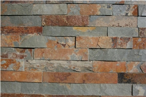 Artificial Rustic Slate Stacked Stone Wall Cladding Floor Tile