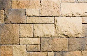 Beige Castle Stone Panel Exterior Wall Façade