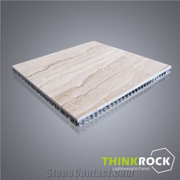 Beige Marble Laminated with Aluminum Honeycomb Panel