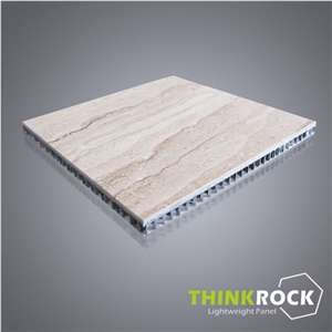 Beige Marble Laminated with Aluminum Honeycomb Panel