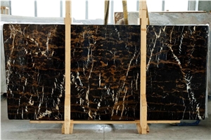 Black and Gold Marble Afghanistan Portoro Chinese Supplier