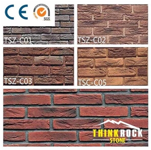 Brick Faux Stone Wall