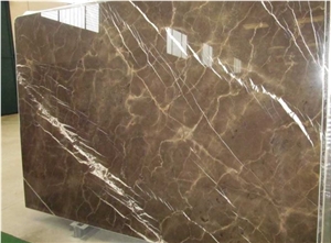 Coffee Brown Marble Slab Tile for Countertop China