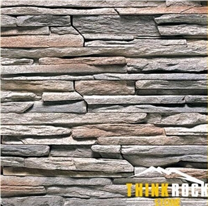 Multicolor Man Made Cultured Stone for Fireplace/Wall Decoration