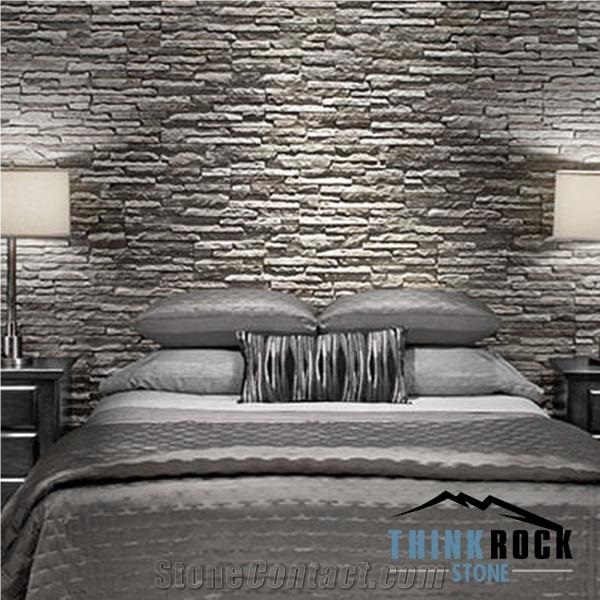 Multicolor Wide Reef Ledge Stone Thick Reef Stacked Stone Panels
