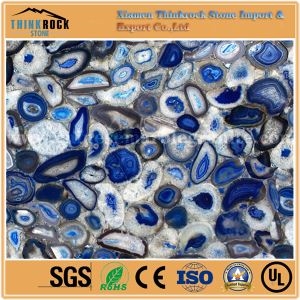 Natural Blue Agate Slabs Tiles,Semi Precious Stone