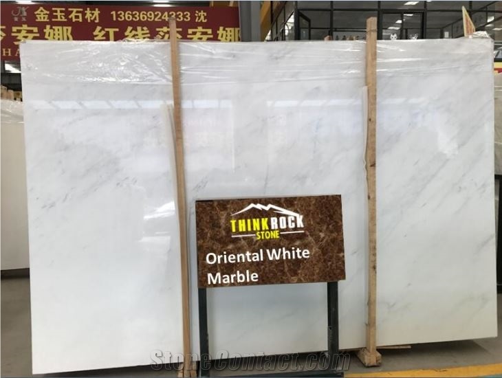 Oriental White Marble Slabs, Eastern White Marble