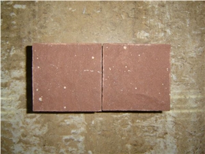 Red Porphyry Cobbles Cube Stone Pavers Tile Manufacturers