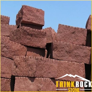 Red Sandstone Mushroom Artificial Stone for Wall Claddingtile