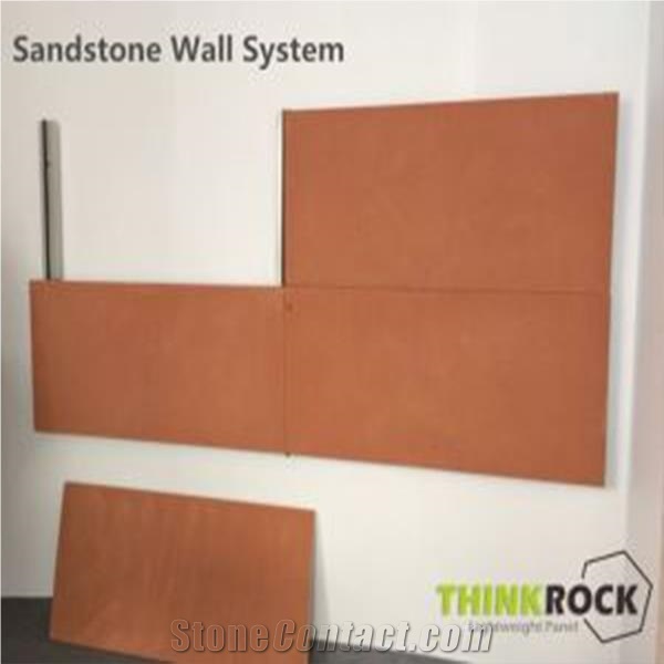 Stone-Faced Sandstone Cladding Honeycomb Panel Facade System