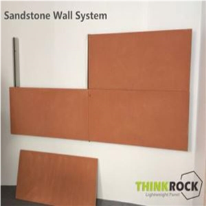 Stone-Faced Sandstone Cladding Honeycomb Panel Facade System