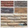 Weathered Faux Brick Wall Cladding with Split Rock Surface
