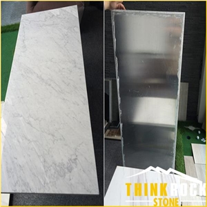 White Marble Composite with Honeycomb Panel as Work/ Coffee Top
