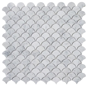 White Marble Mosaic for Floor Tiles
