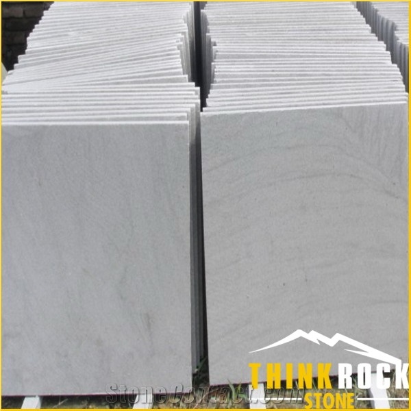 White Sandstone Tile Used for Cladding Fireplace Pavers