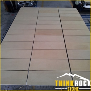 Yellow Sandstone& Shanxi Black Granite Used for Wall Cladding