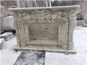 Antique Fireplace,Modern Fireplace,Stacked Marble Fireplace