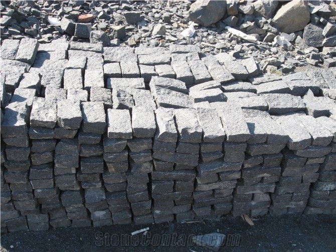 Basalt Floor Paving, Basalt Cubestone, Black Basalt Driveway