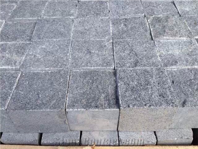 Grey Granite Cube Stone,Grey Stone Pavement,Cobblestone Paving G654