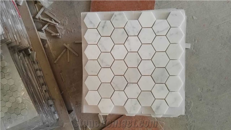 Marble Hexagon Mosaic,Kitchen Mosaic,Split Mosaic,Hexagon Shape Mosaic