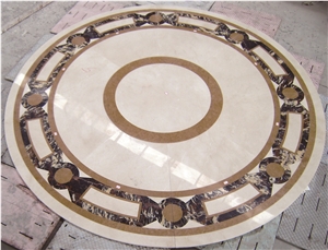 Marble Waterjet Tile,Big Round Medallions,Carpet Medallions