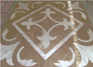 Waterjet Pattern,Marble Floor Waterjet,Marble Carpet Medallions