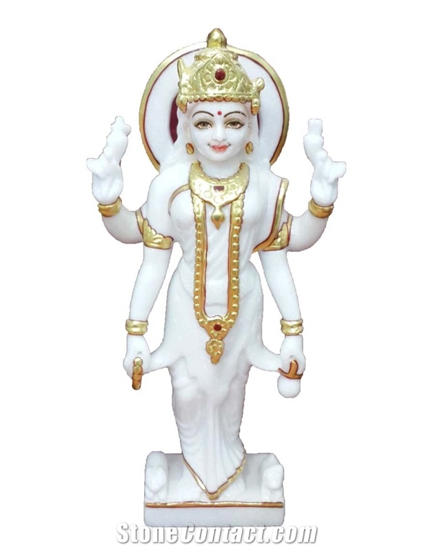Laxmi Mata White Marble Statues