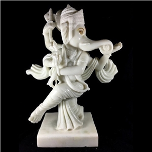 Makrana White Marble Ganesh Statues