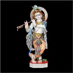 Marble Krishna with Flute Statues
