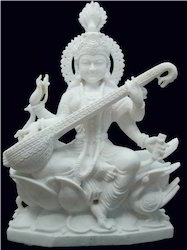 Saraswati Mata Makrana White Statues
