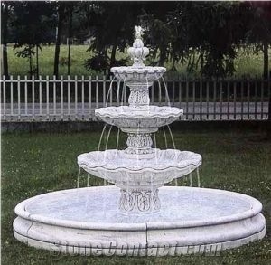 White Marble Makrana Fountains
