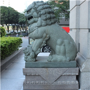 Granite Stone Guardian Lion Statues Stone Lion Sculpture