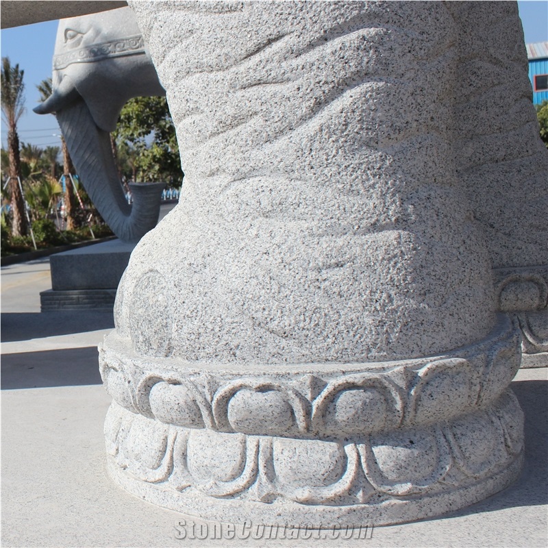 Stone Carving Elephant Sculpture Stone Elephants Statues