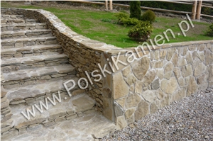 Szydlowek Sandstone Flagstone Wall Cladding and Landscaping