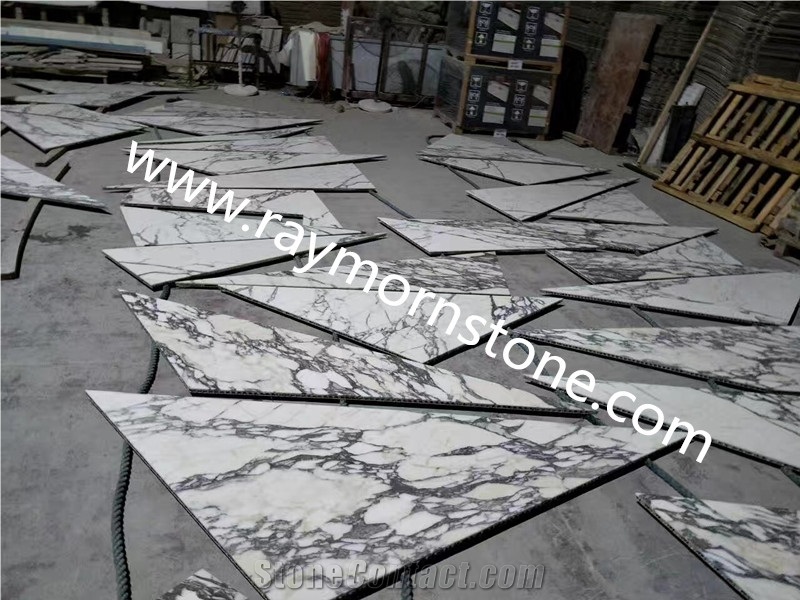 Arabescato Marble Composited with Aluminum Honeycomb