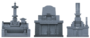 Tenzan Stone Monuments, Grave Stones