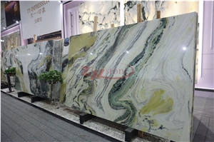 Chinese Dreaming Green Marble Paradis Jade Honeycomb Pannels