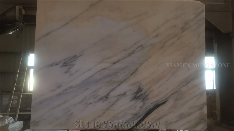 China White Bamboo Jade Marble Slab,Machine Cutting Tile Floor Panels