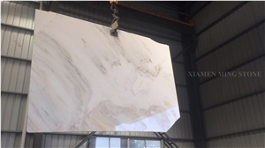 Landscaping White China Marble Panel Slab,Machine Cutting Panel Tiles