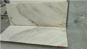 Landscaping White China Marble Panel Slab,Machine Cutting Panel Tiles