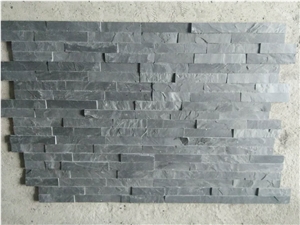 Cheap Chinese Natural Black Slate Cultured Stone,Ledge Stone,"Z" Shape