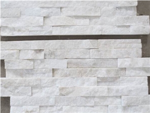 Natural Split White Quarzite Clutured Stone,Ledge,Pannel,Wall Cladding