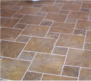 Rusty Yellow Slate Tiles,Natural Slate Pattern,Wall Cladding,Flooring