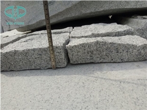 G601 Granite Cube Stone, Light Grey Granite Cobble Stone for Paving