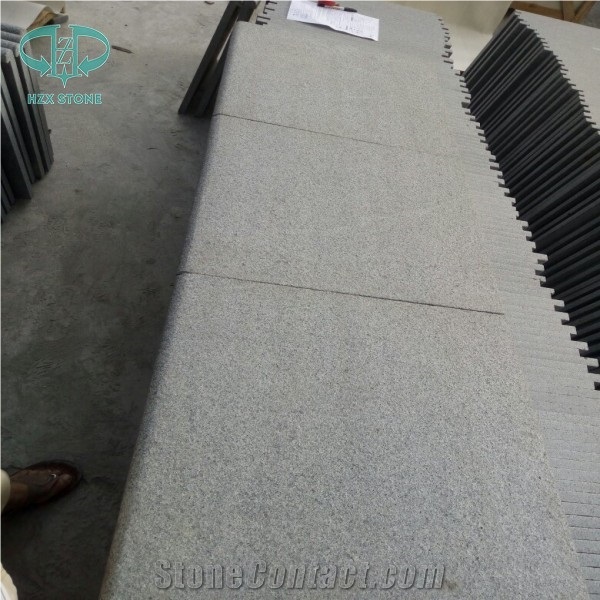 G654 Padang Dark Granite Tiles Outdoor Project Use Decoration Flamed