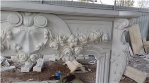 Handcarved Marble Fireplace China White Marble Fireplace Mantel