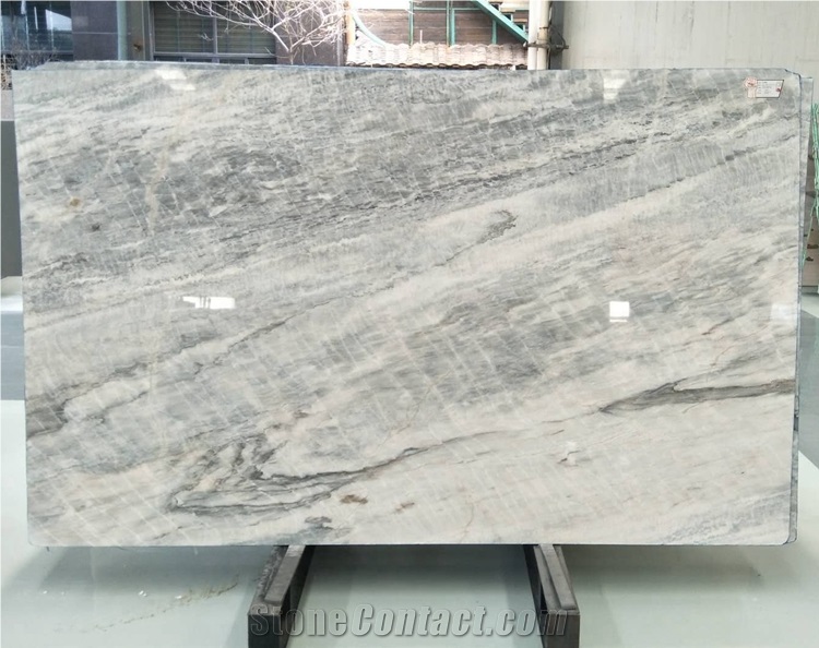 China New White Color Book Matched Marble Hotel Lobby Slabs Tiles